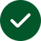 icono check blanco y verde